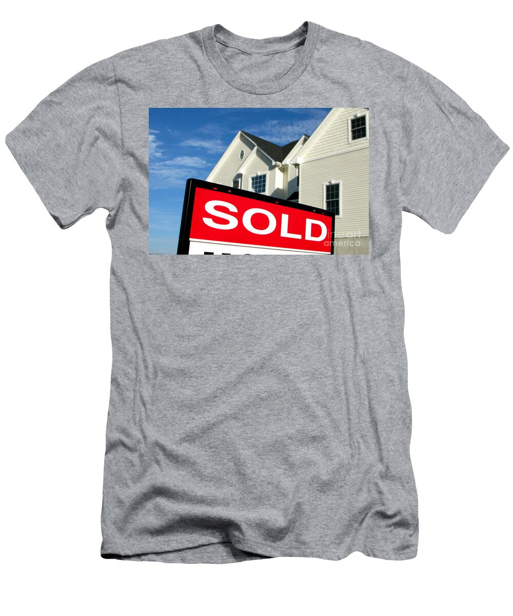 2 Real Estate Realtor Sold Sign and House for Sale Olivier Le Queinec T-Shirt