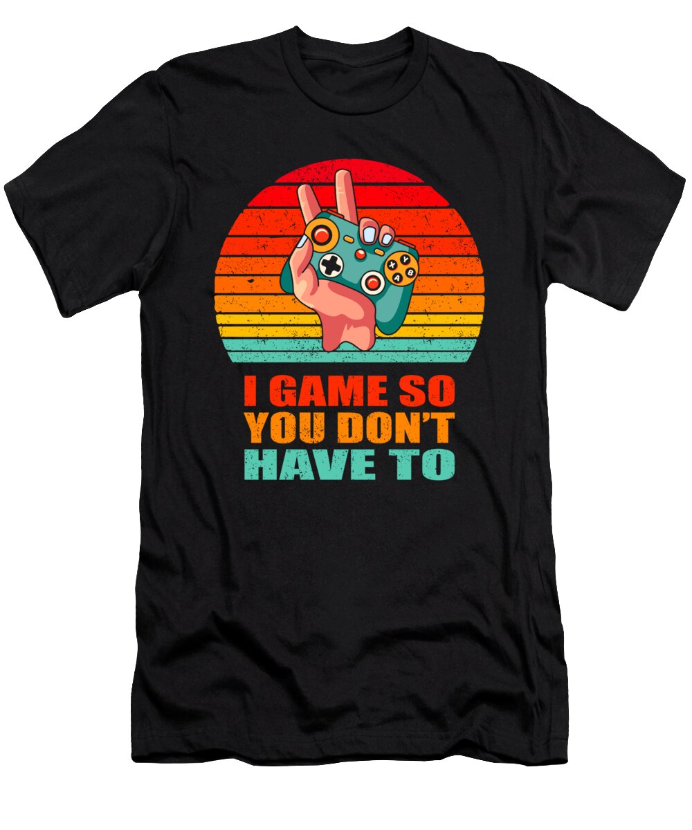 2 Retro Gaming Gamer Vintage Video Games Crazy Squirrel T-Shirt