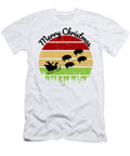 2 Santas Sleigh Pulled By a Team of Hogs Chomper Designs T-Shirt