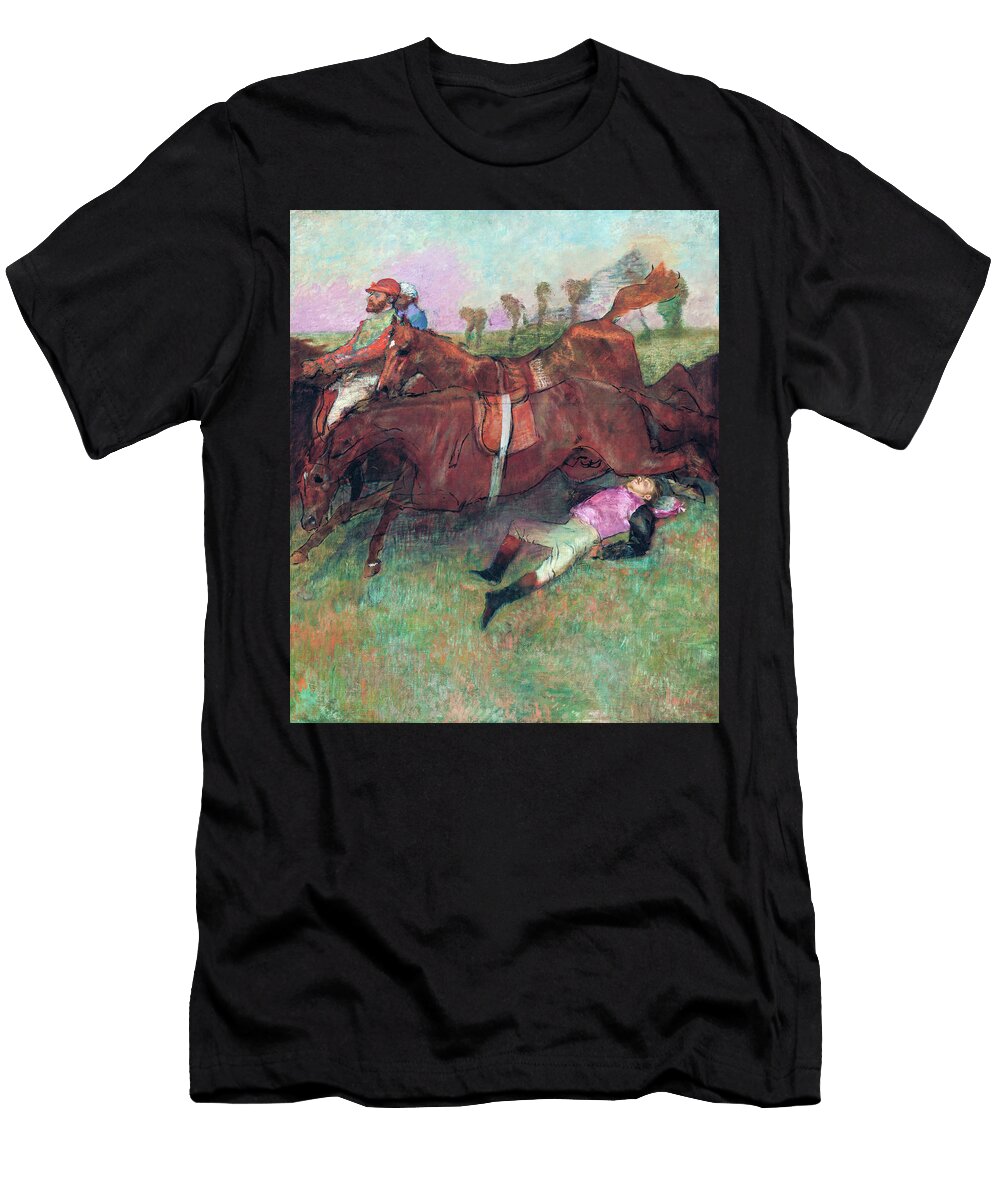 2 Scene From the Steeplechase the Fallen Jockey 1866 Edgar Degas T-Shirt