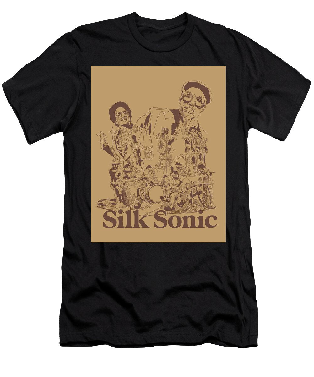 2 Silk Sonic Bruno Mars Anderson Paak Kate Chandler T-Shirt