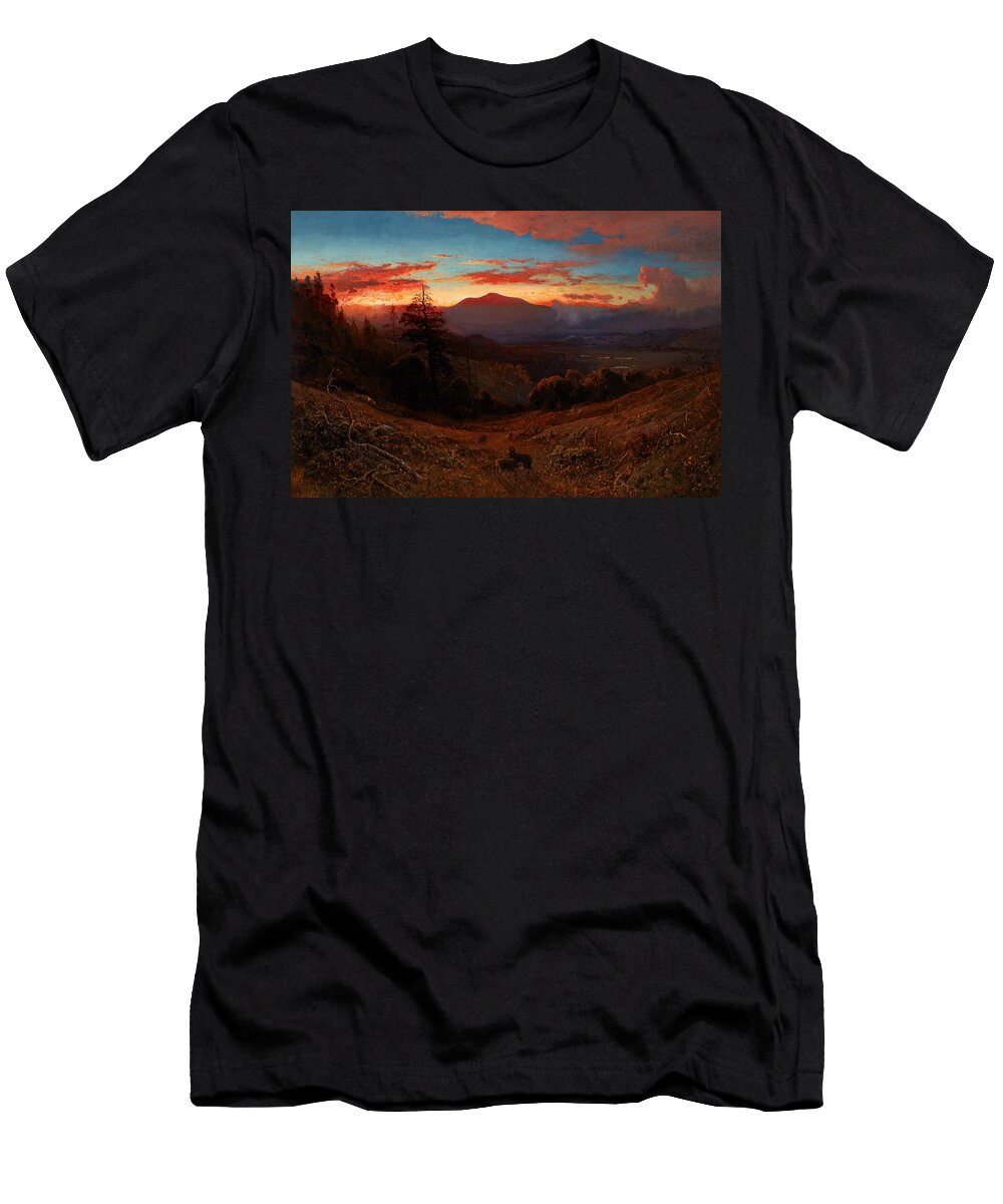 2 Sunset on Mount Diablo William Keith T-Shirt