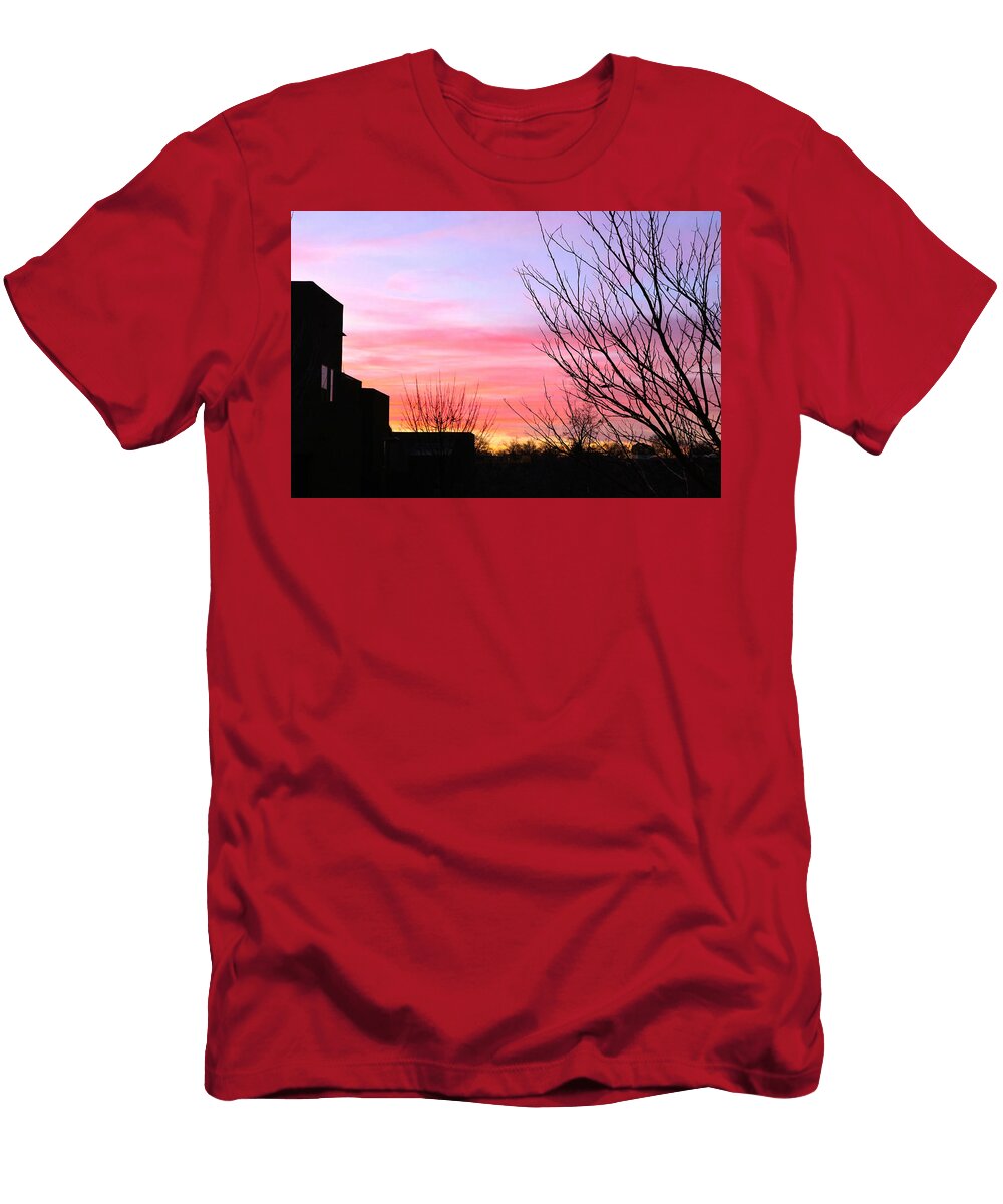 2 Sunset Over Silhouetted Trees Mario G Rivera T-Shirt