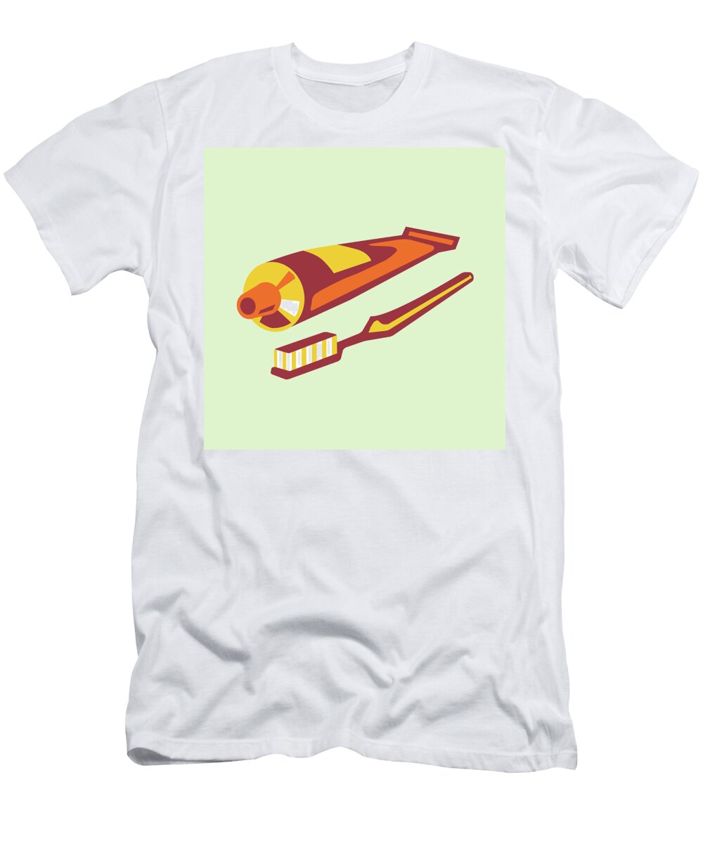 2 Toothbrush and Toothpaste Csa Images T-Shirt