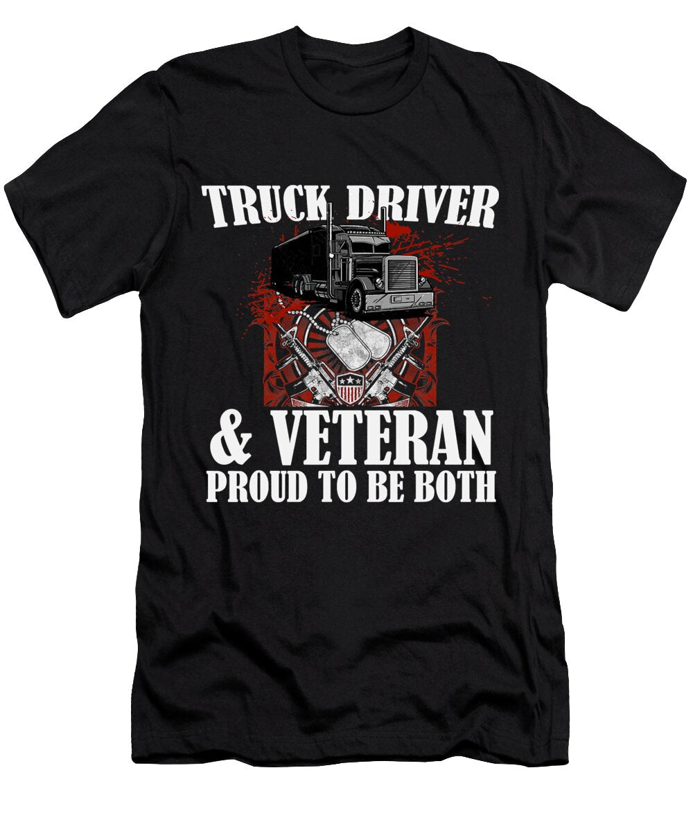 2 Truck Trucker Trucks Trucking Diesel Driving Truck Driver Freightliner Driver Truck Lover Rider Drift Truckin Grover Mcclure T-Shirt