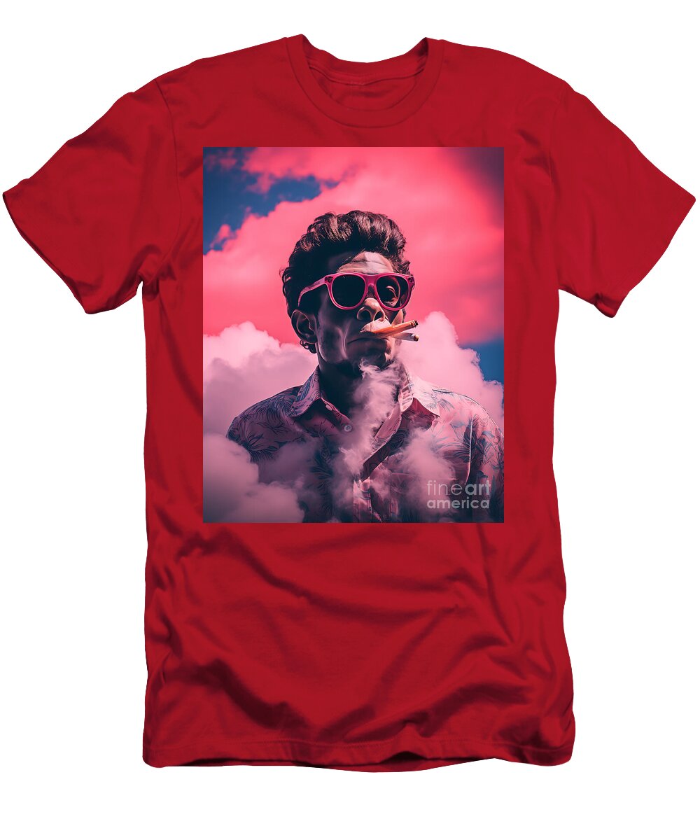 2 Vaporwave Monkey Ar 45 Stylize 250 V 52 By Asar Studios Celestial Images T-Shirt