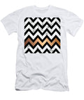 2 Vector Marble Texture Design with Golden Geometric Shapes Jelena Obradovic T-Shirt