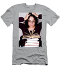 2 Woman with Stack of Books Liss Art Studio T-Shirt