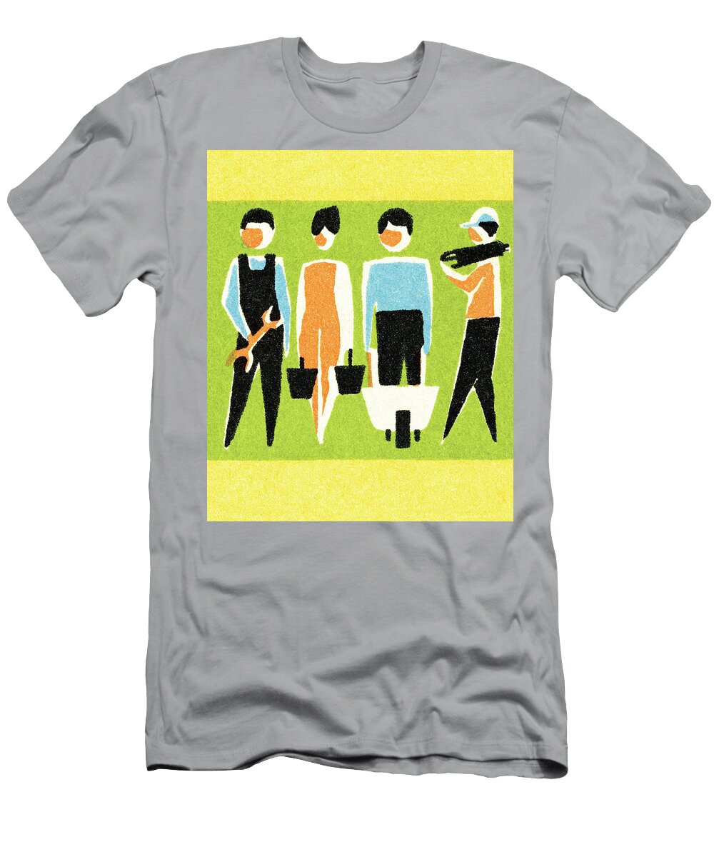 2 Working for a Living Csa Images T-Shirt