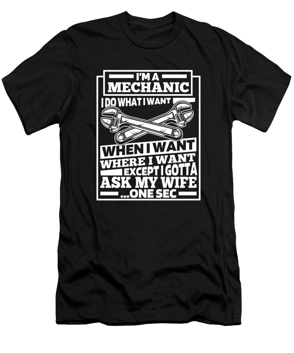 2 Workshop Auto Garage Car Mechanic Crazy Squirrel T-Shirt