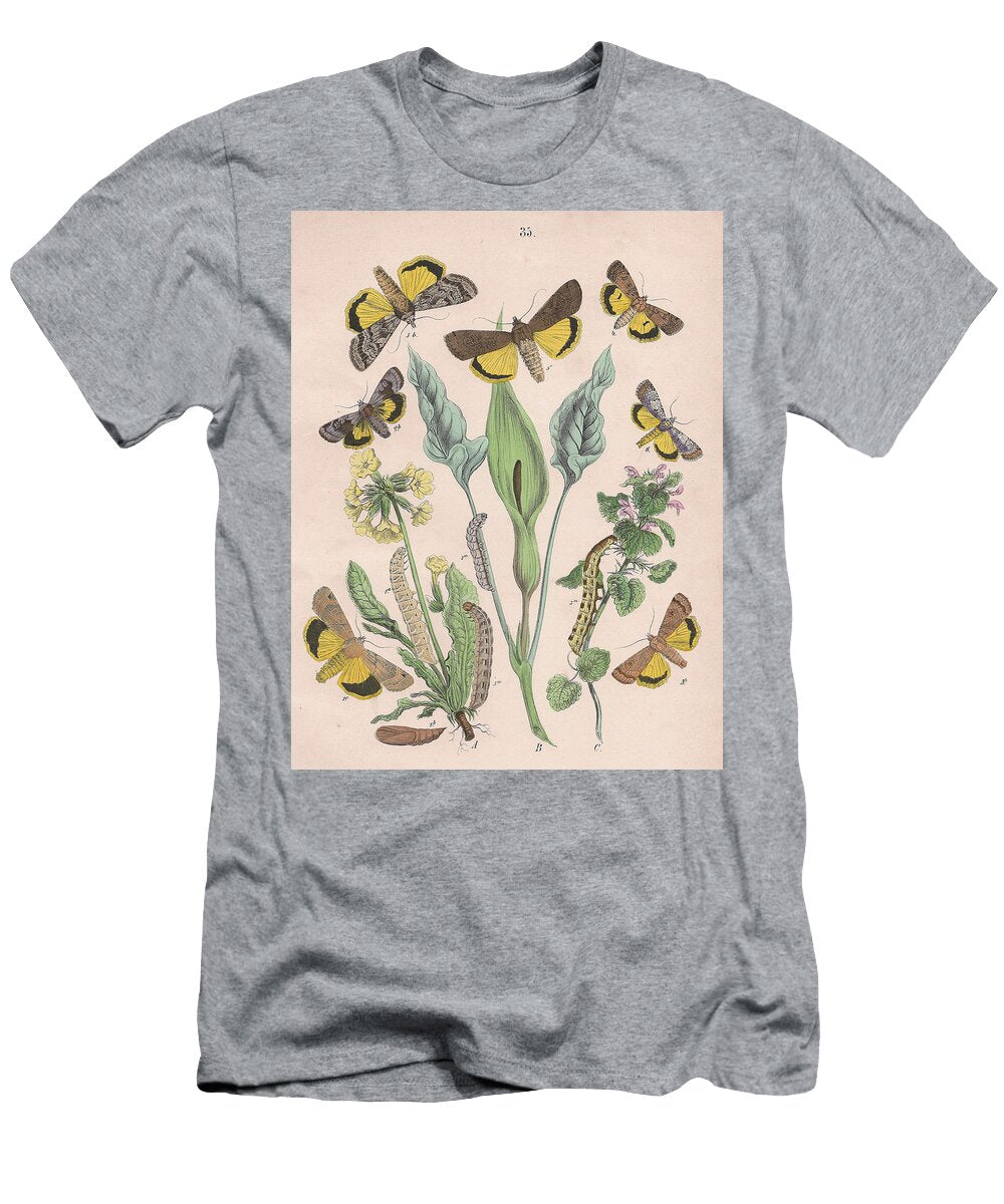 20 European Butterflies Ans Moths W F Kirby T-Shirt