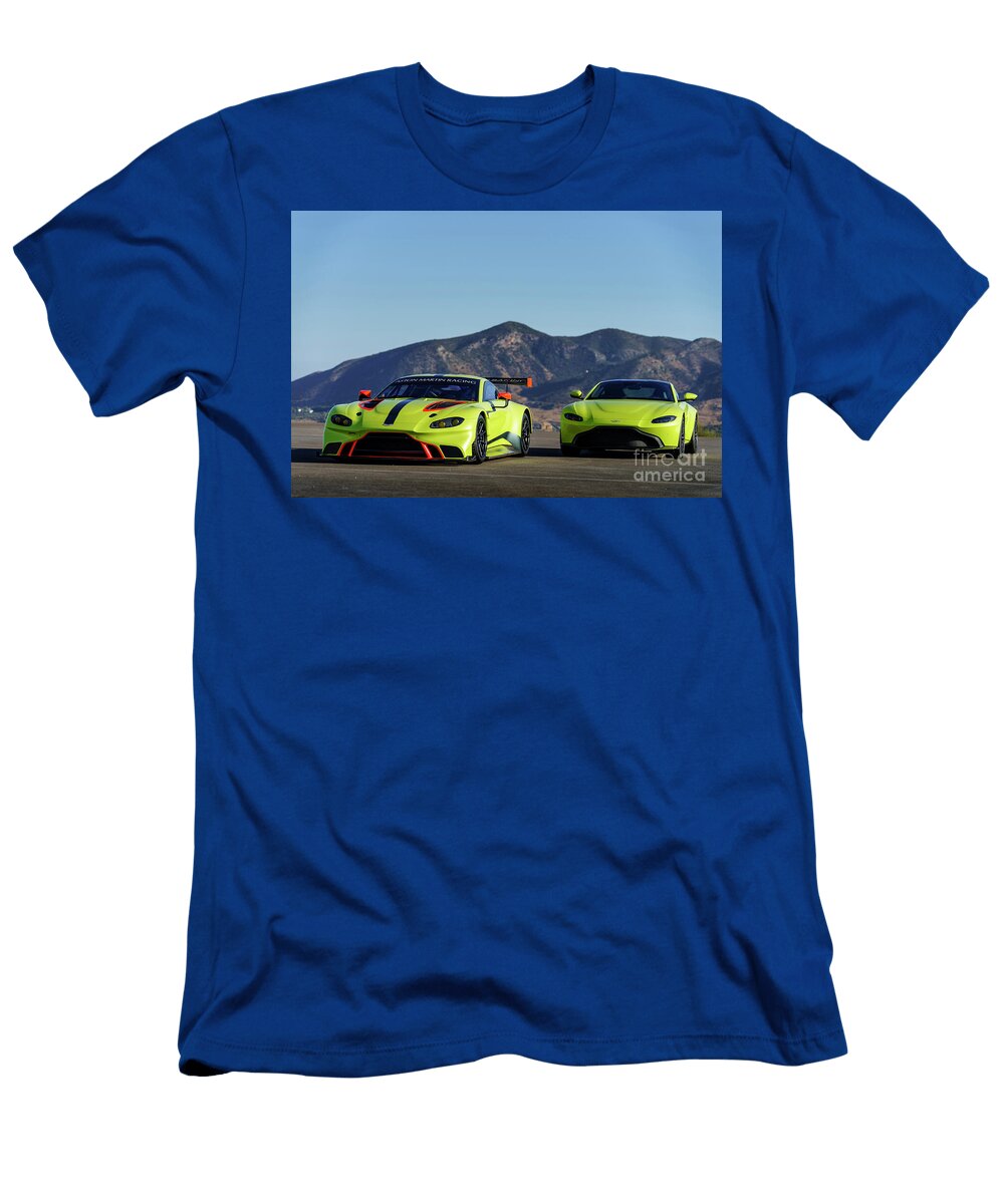 20 Exclusive Racing Supercar Yellow Aston Martin Vantage Gte Amg M177 40l V8 Turbocharged Vladyslav Shapovalenko T-Shirt