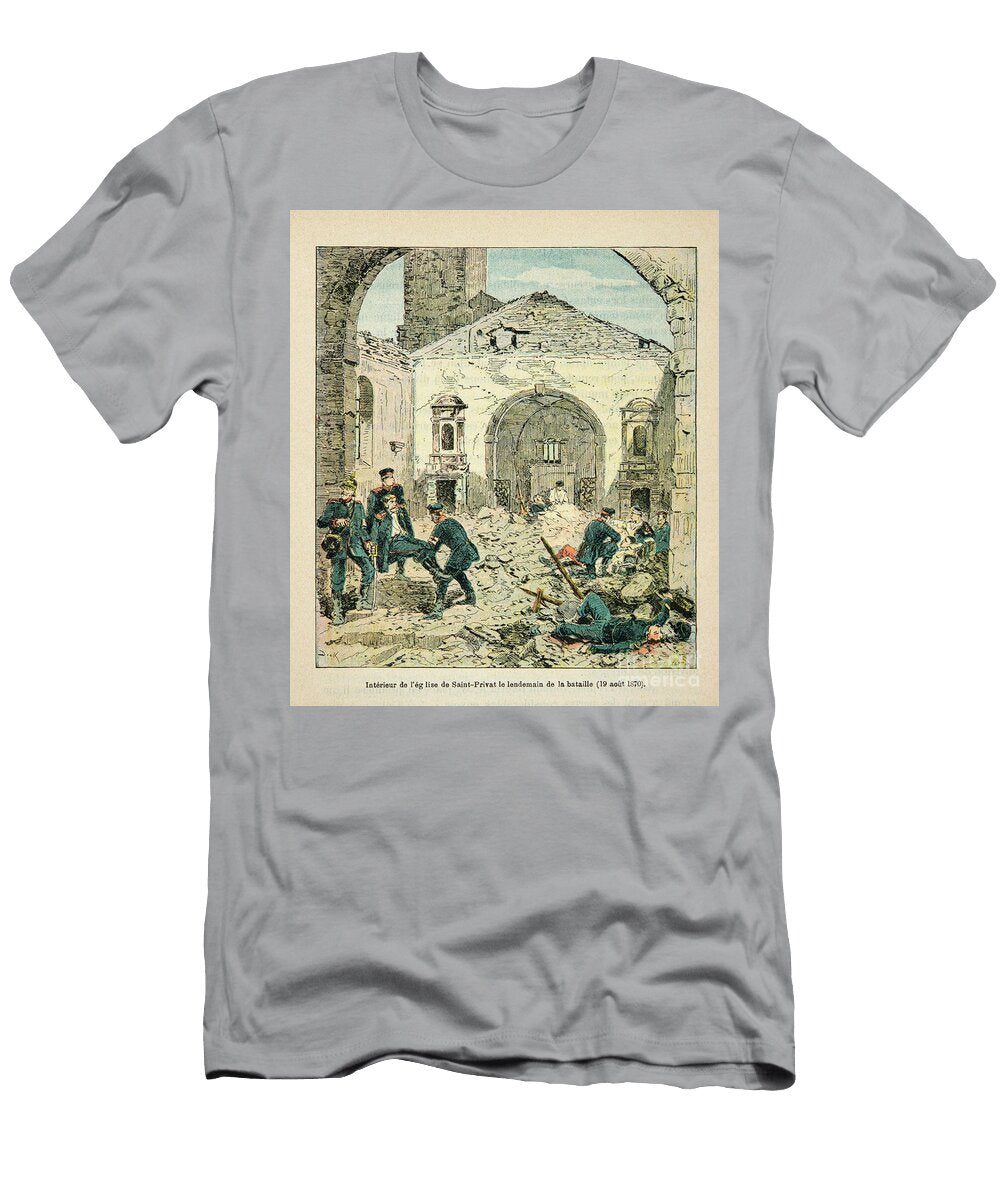 20 French and Germans Anecdotal History of the War of 1870 1871 1888 Engraving Dick De Lonlay T-Shirt