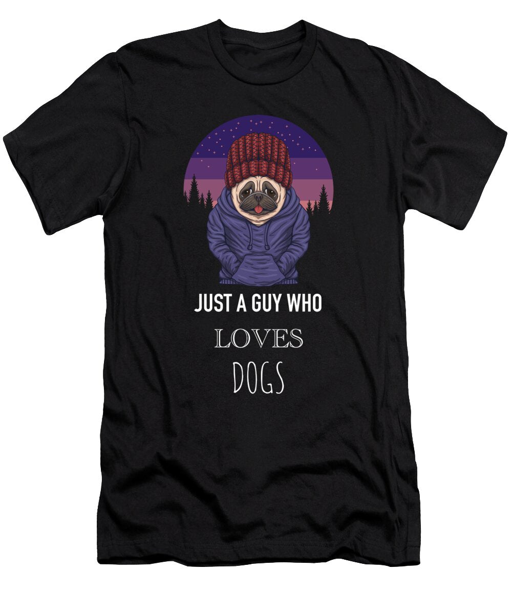 20 Just a Guy Who Loves Dogs Funny Dog Cynto T-Shirt