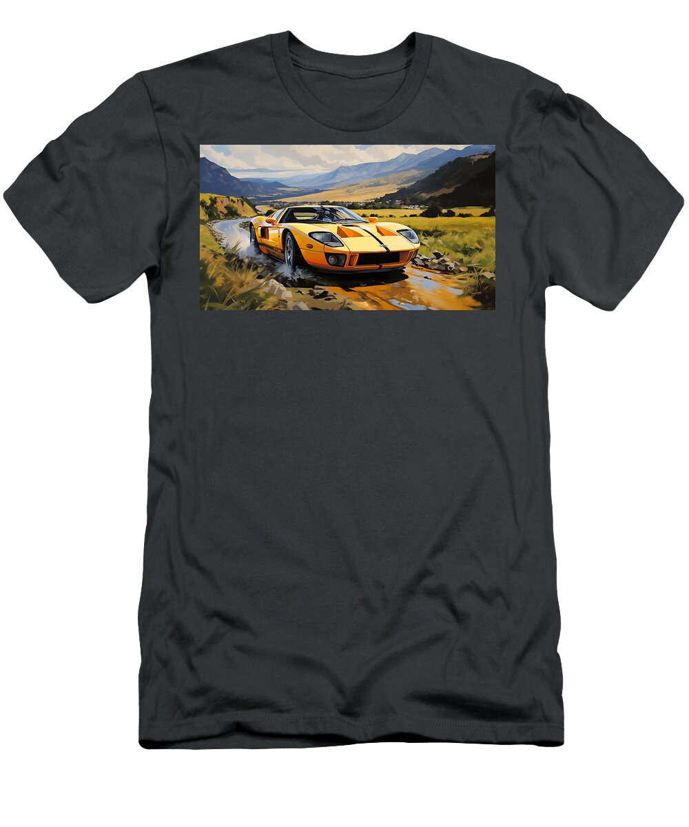 2005 Ford Gt 54l V8 Supercharged Supercar Stu By Asar Studios Celestial Images T-Shirt
