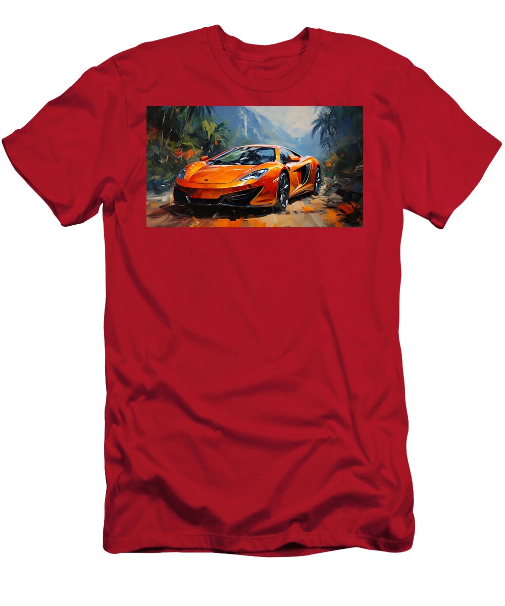 2012 Mclaren Mp4 12c 38l V8 Twin Turbocharged By Asar Studios Celestial Images T-Shirt