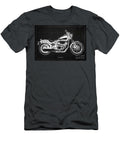 2014 Yamaha Bolt Blueprintvintage Dark Grey Background Brush and Bike T-Shirt