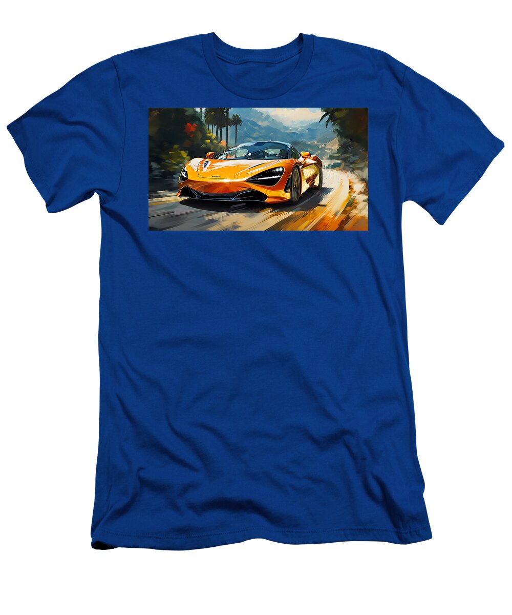 2019 Mclaren 720s 40l V8 Twin Turbocharged Mid By Asar Studios Celestial Images T-Shirt