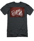 2024 Honda Cbr650r E Clutch Blueprint Red Design Brush and Bike T-Shirt