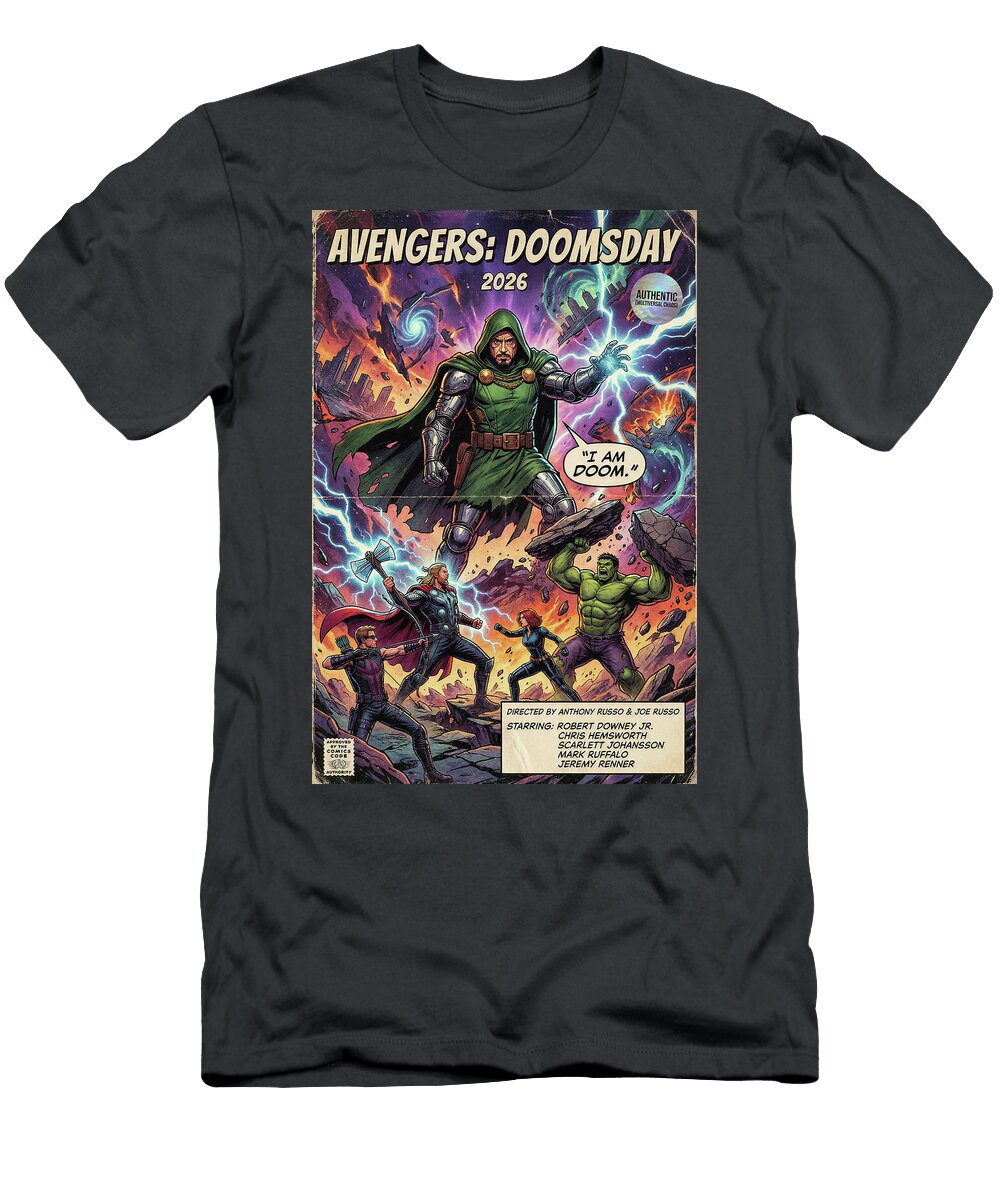 21 Avengers Doomsday Minimal Movie Poster Retro Film Poster Vintage 2026 Sampadart Gallery T-Shirt