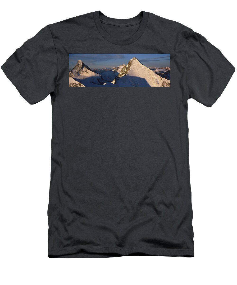 21 Panoramic of High Mountain Peaks Mario Colonel T-Shirt
