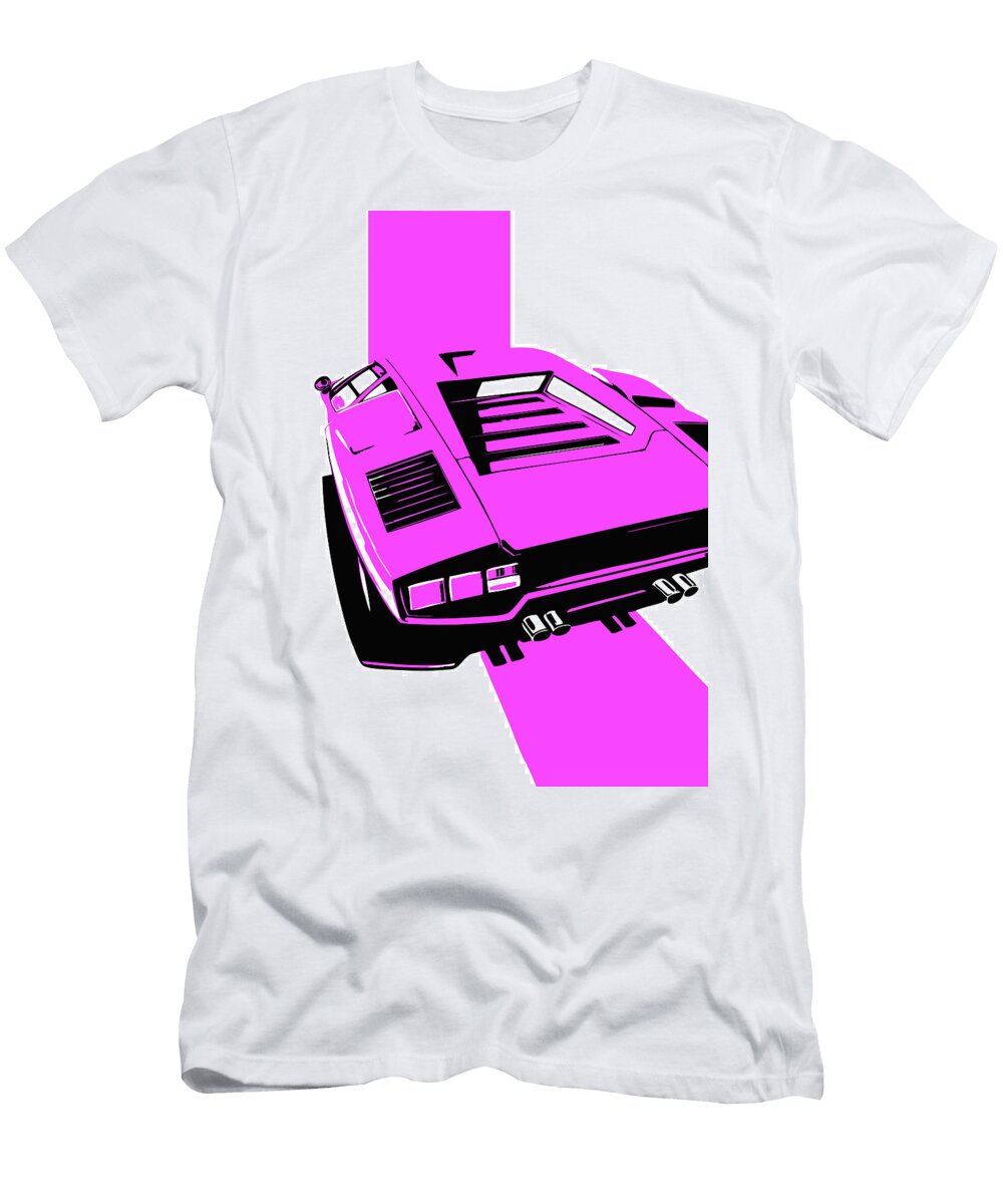 214 Lamborghini Countach Classic Italian Supercar Thespeedart T-Shirt