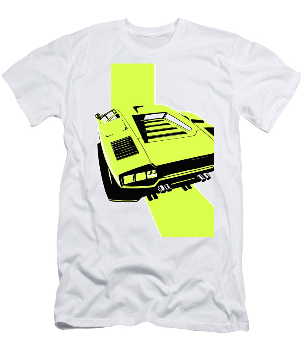 227 Lamborghini Countach Classic Italian Supercar Thespeedart T-Shirt