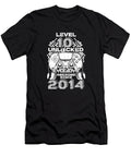 25 10 Year Old Gamer Gaming 10th Birthday Level 10 Unlocked Crazy Squirrel T-Shirt