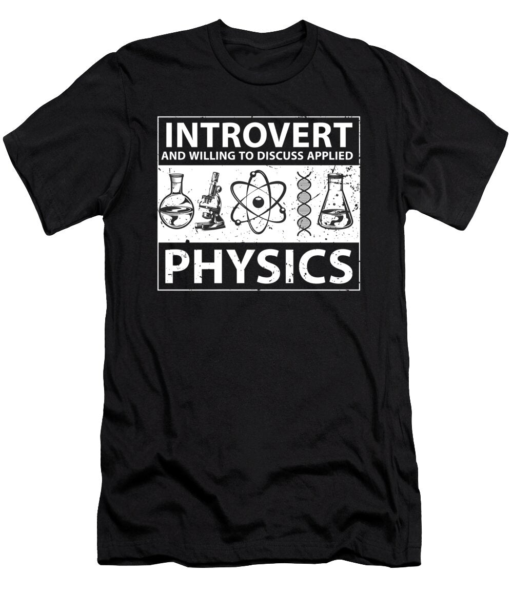 27 Physicist Science Scientist Applied Physics Crazy Squirrel T-Shirt