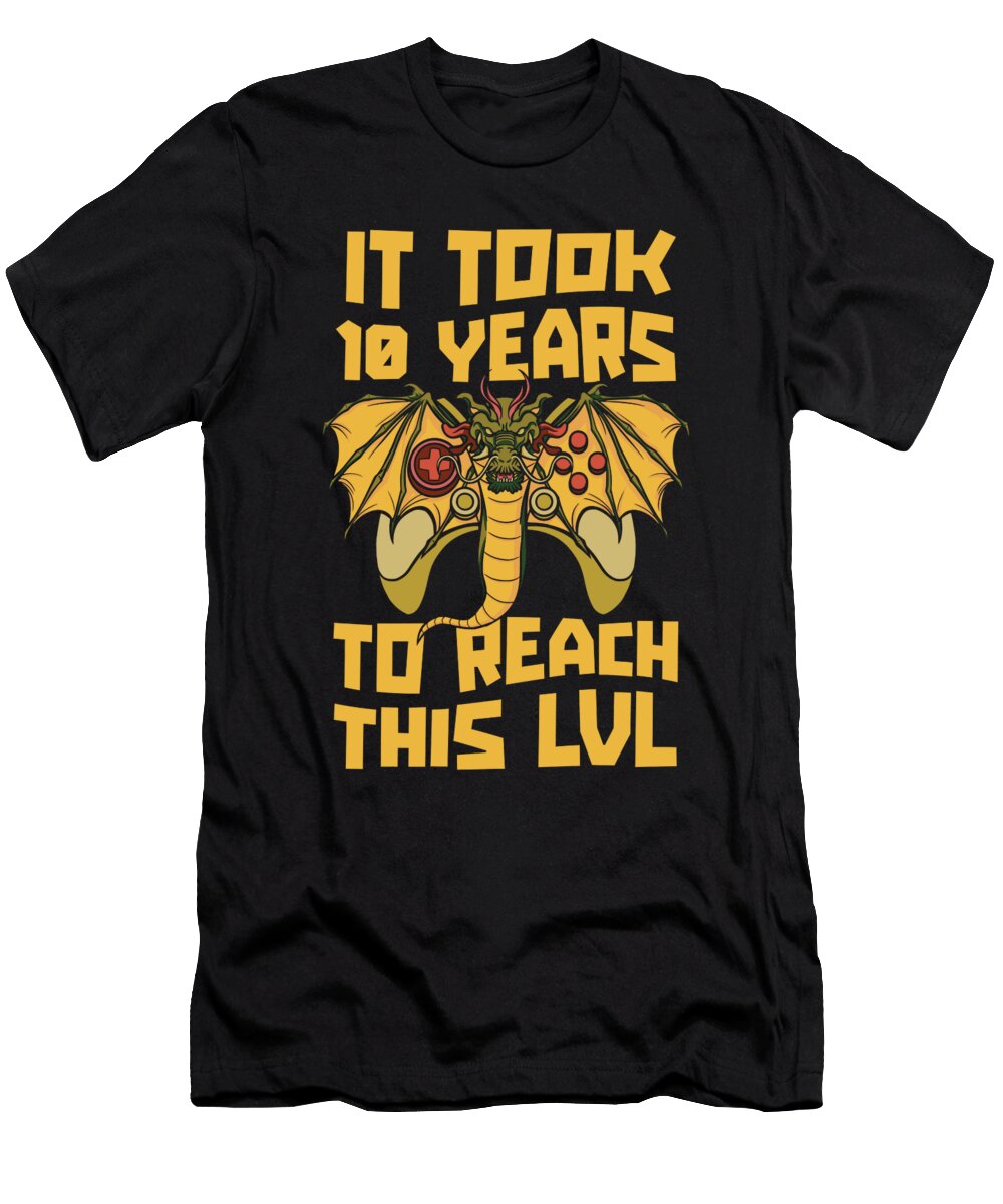 29 10 Year Old Gamer Video Games Gaming 10th Birthday Crazy Squirrel T-Shirt