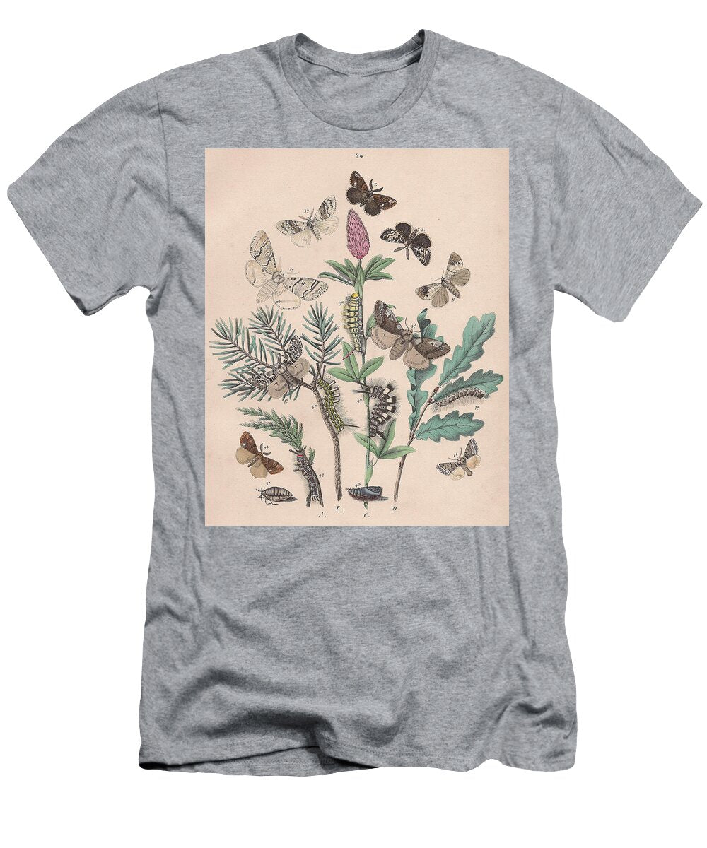29 European Butterflies Ans Moths W F Kirby T-Shirt