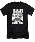 3 11 Year Old Gamer Gaming 11th Birthday Level 11 Unlocked Crazy Squirrel T-Shirt