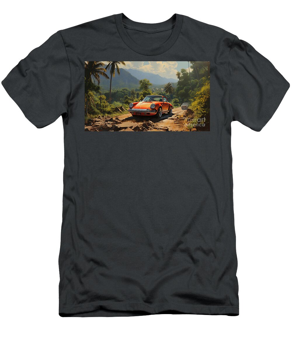 3 1979 Porsche 930 30l I6 Turbocharged Sports By Asar Studios Celestial Images T-Shirt