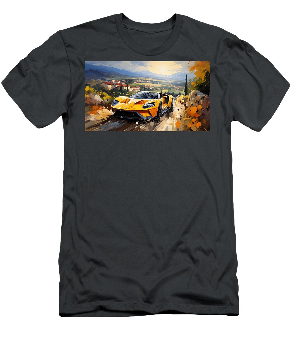 3 2015 Ford Gt 35l V6 Twin Turbocharged Mid Engi By Asar Studios Celestial Images T-Shirt