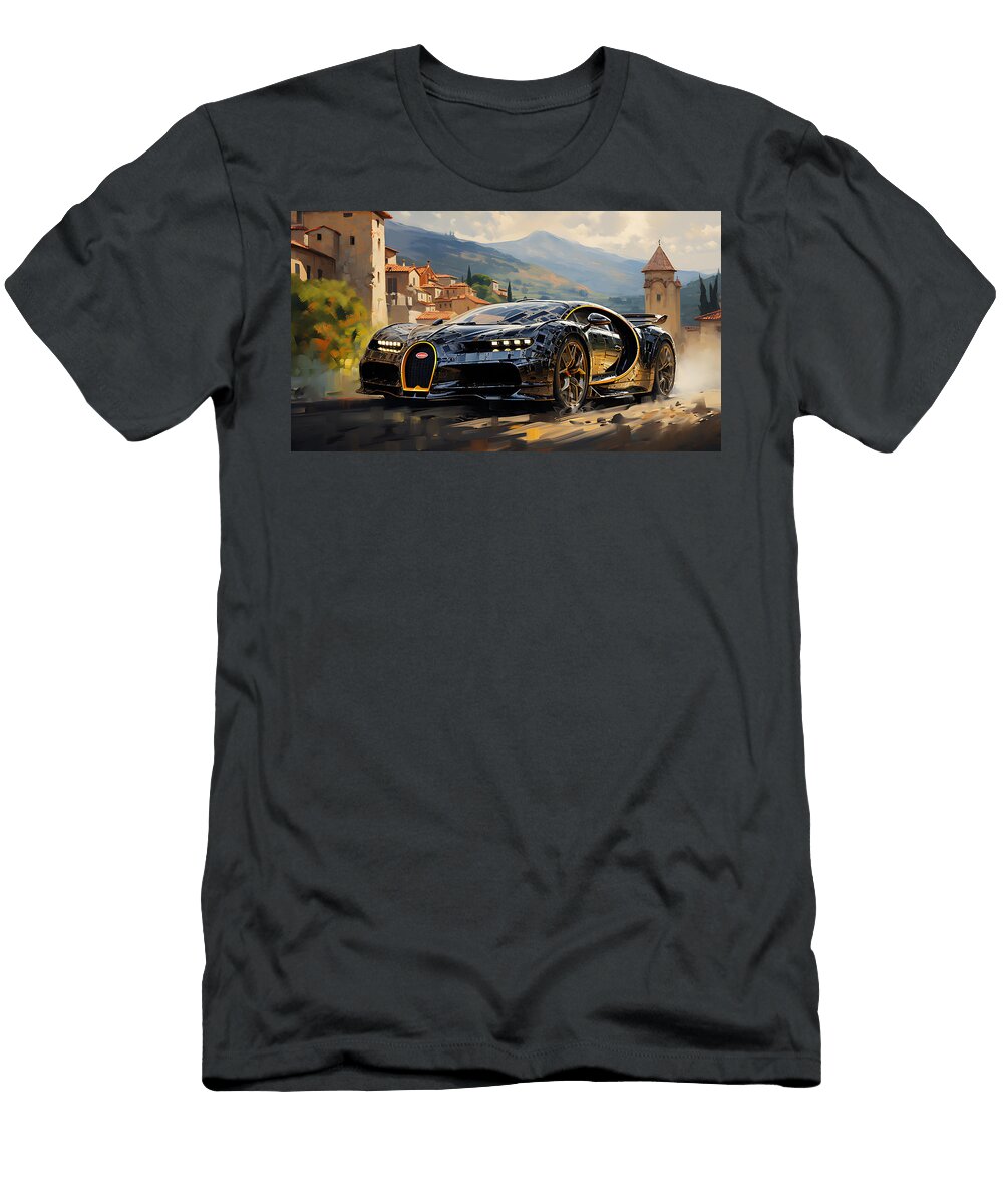 3 2023 Bugatti Bolide 80l W16 Quad Turbocharged By Asar Studios Celestial Images T-Shirt