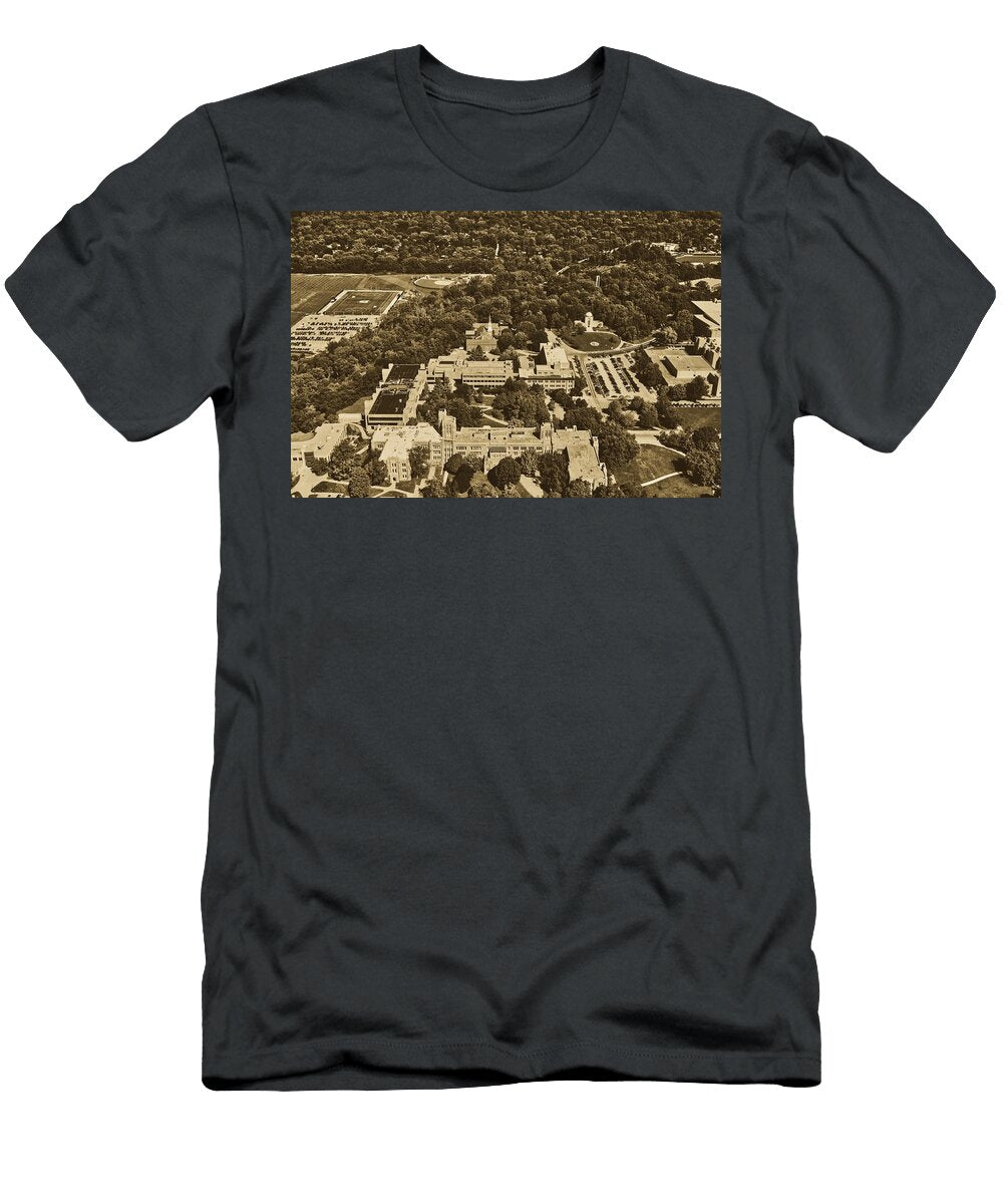 3 Aerial View of Butler University Mountain Dreams T-Shirt