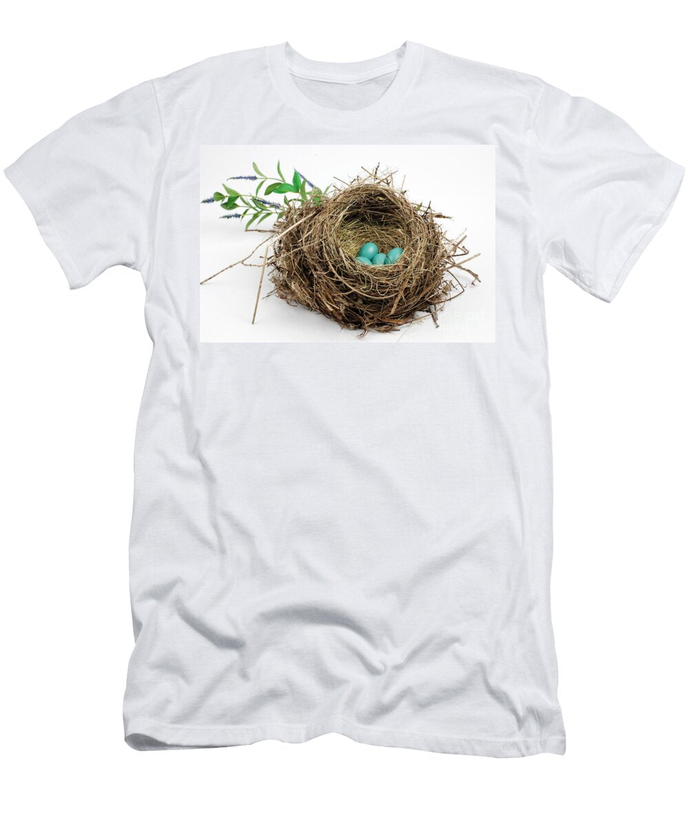 3 American Robin Nest Photo Researchers Inc T-Shirt