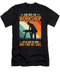 3 and Into the Workshop Carpenter Craft Woodworking Toms Store T-Shirt