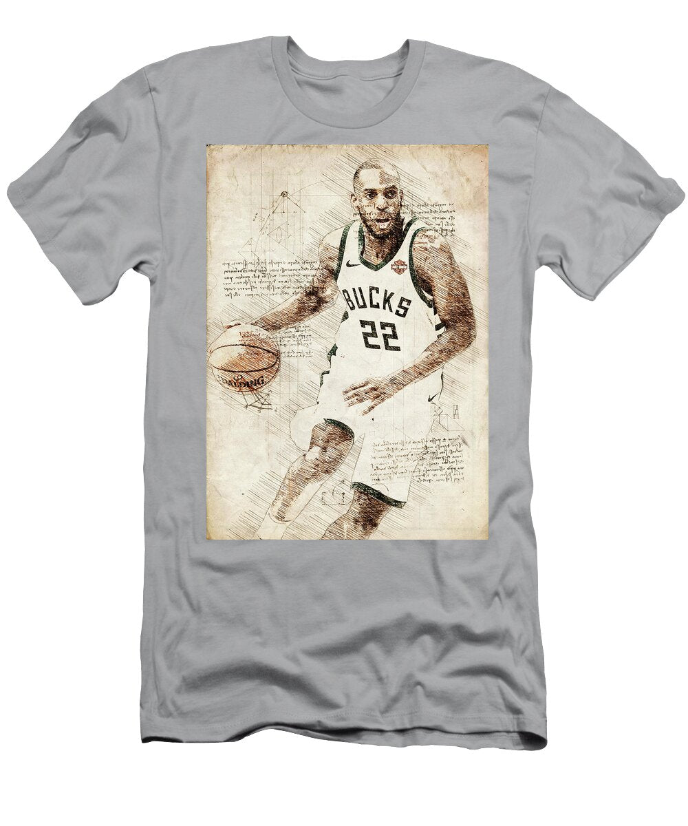 3 Art Khris Middleton Khris Middleton Khrismiddleton Jameskhristianmiddleton Milwaukee Bucks Detroit P Wrenn Huber T-Shirt