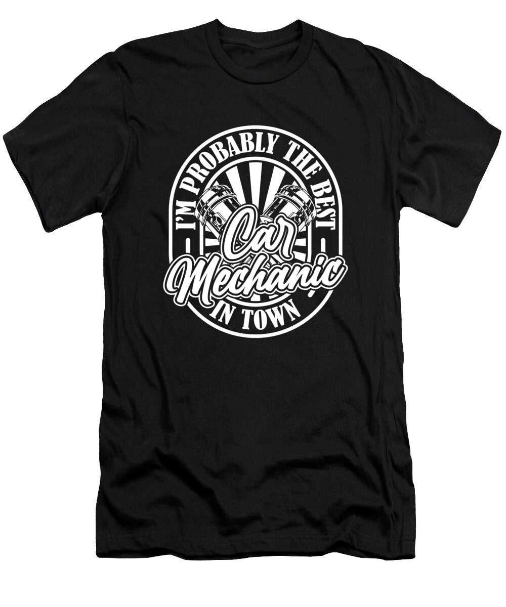 3 Auto Garage Workshop Car Mechanic Crazy Squirrel T-Shirt