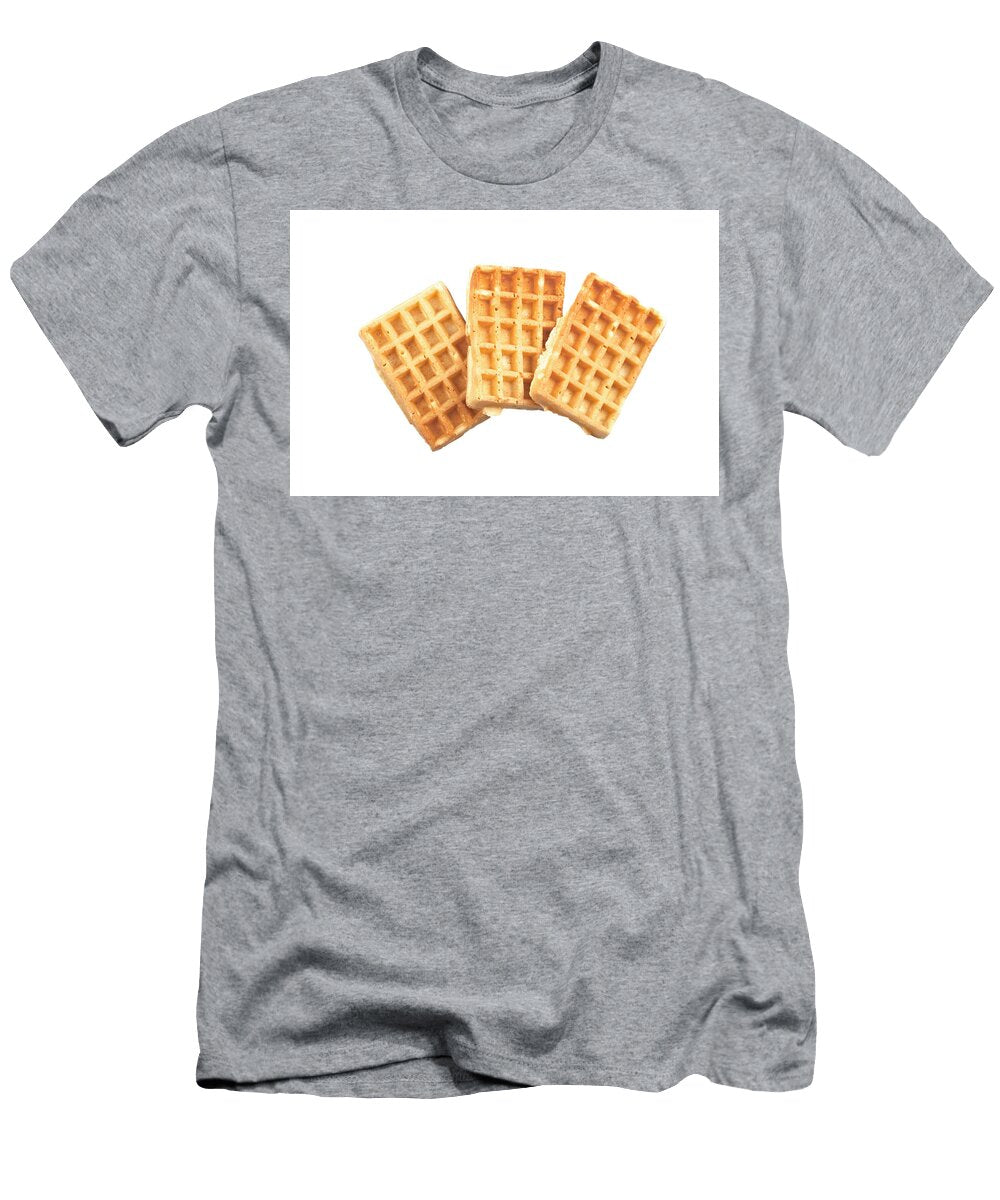 3 Belgium Waffers Isolated on White Background Liss Art Studio T-Shirt