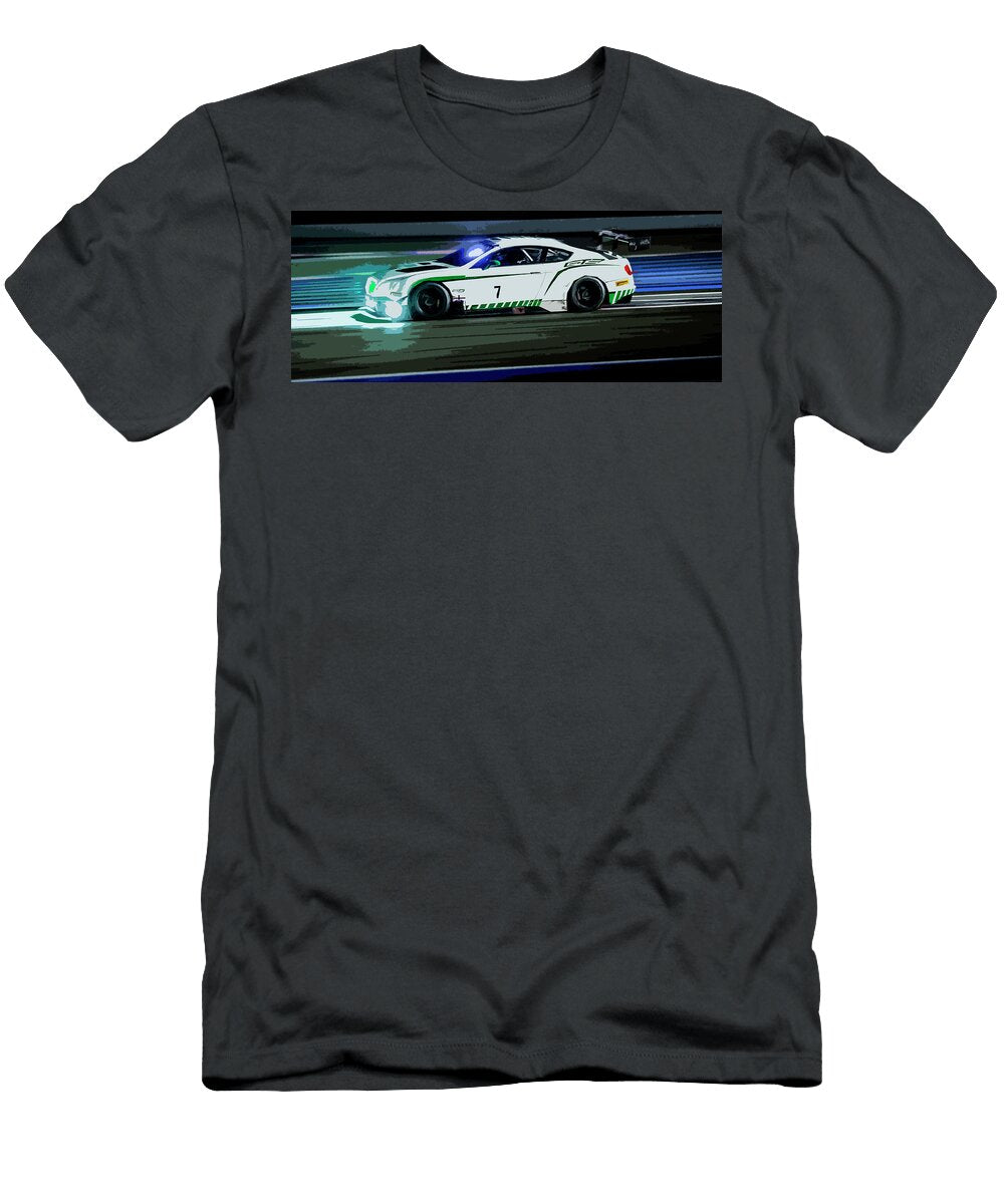3 Bentley Continental Gt3 Race Car Thespeedart T-Shirt