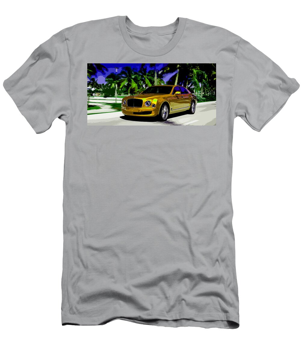3 Bentley Mulsanne and Some Palm Trees Thespeedart T-Shirt