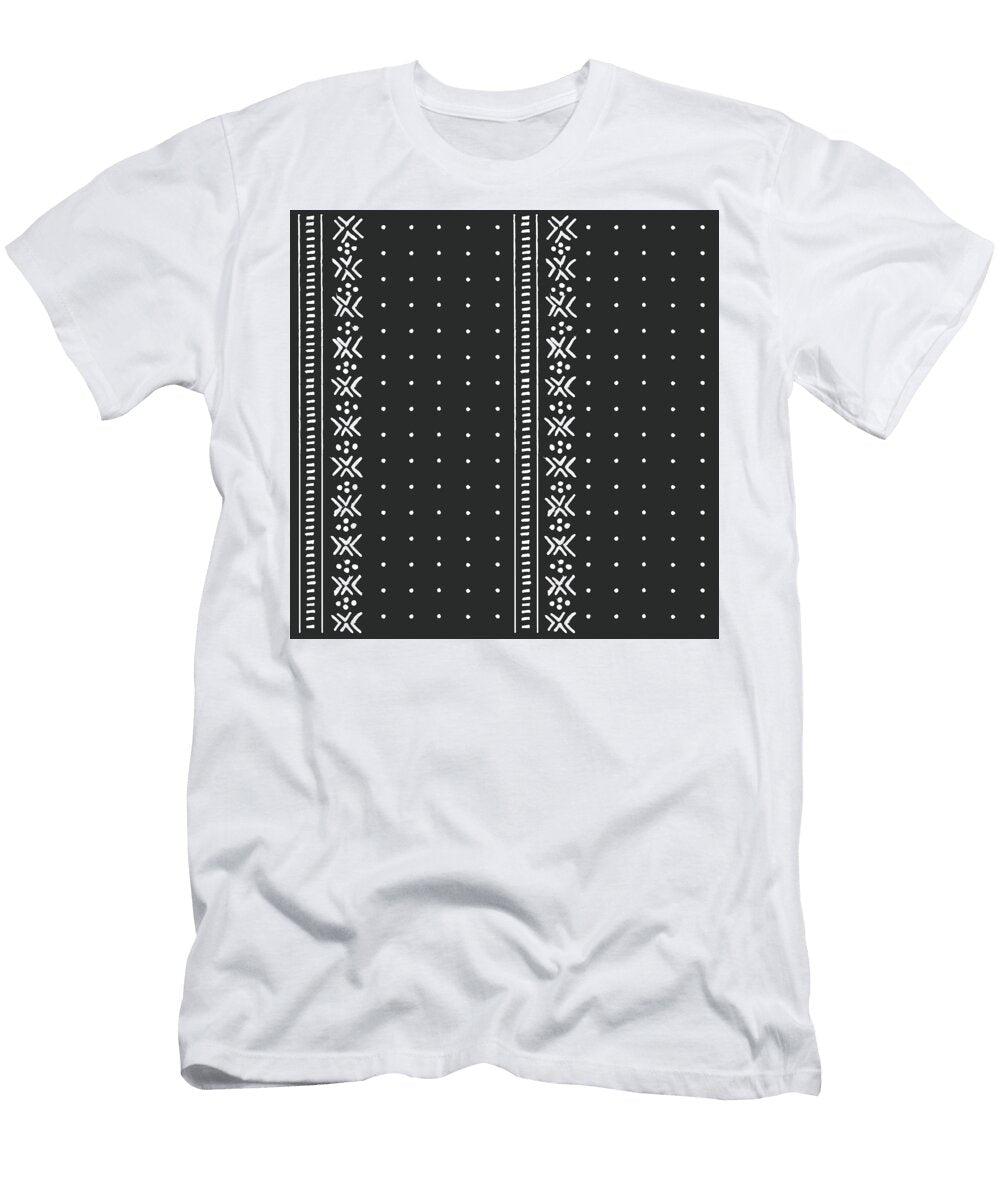 3 Black and White Tribal Ethnic Pattern with Geometric Elements T Jelena Obradovic T-Shirt