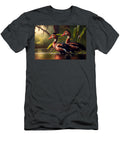 3 Black Bellied Whistling Ducks in a Jack Kirby S By Asar Studios Celestial Images T-Shirt