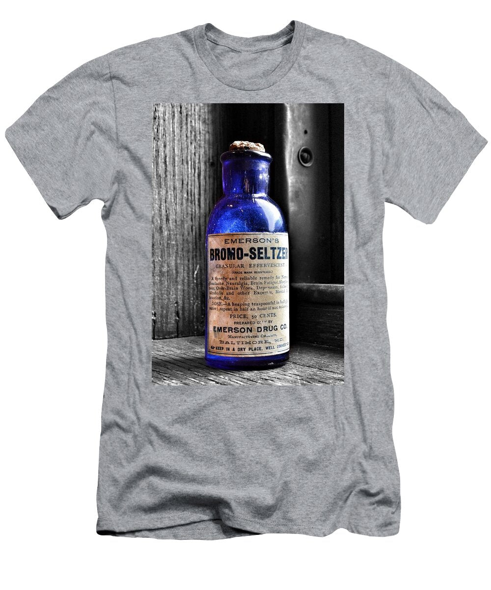 3 Bromo Seltzer Vintage Glass Bottles Collection Marianna Mills T-Shirt
