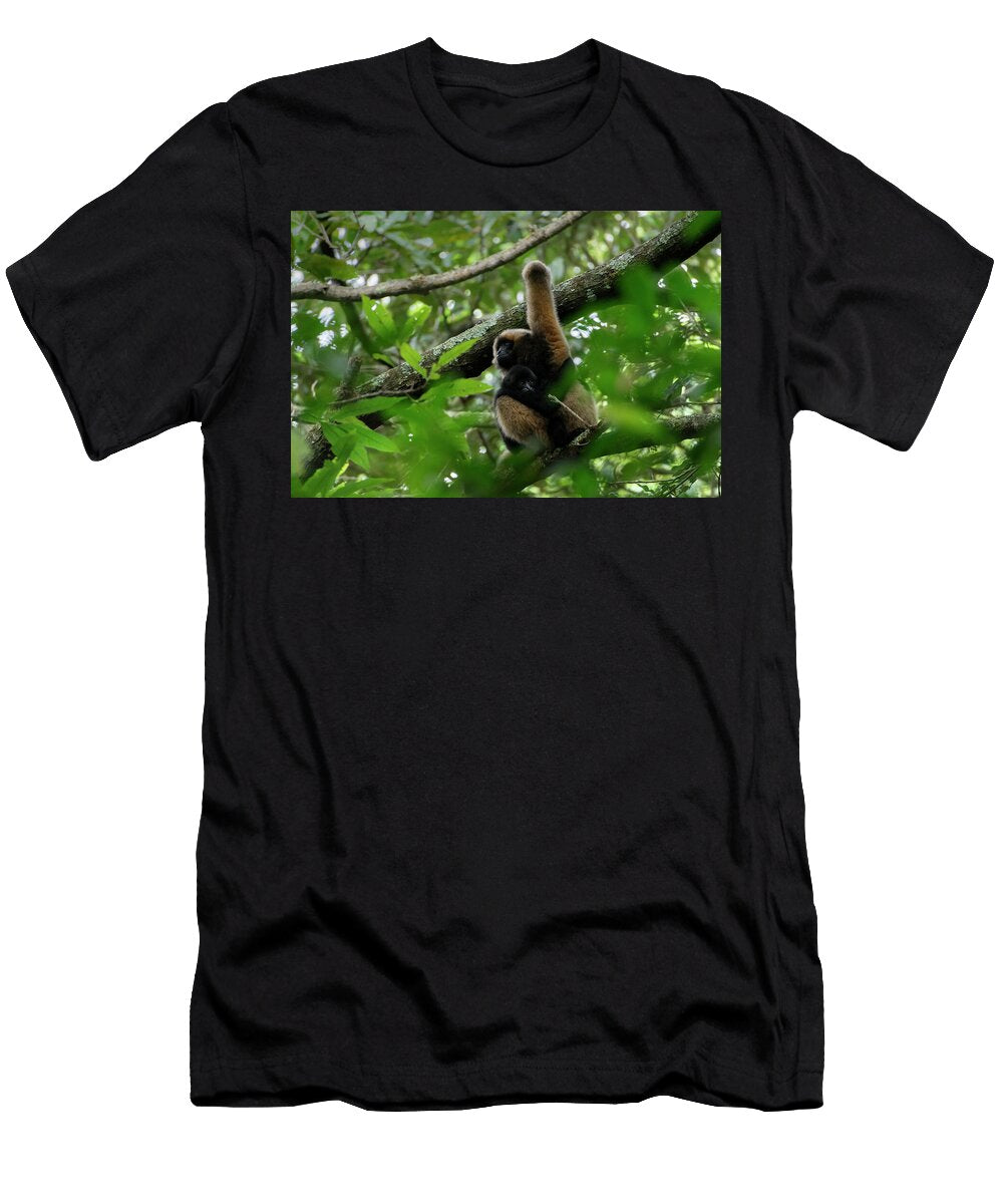3 Central Yunnan Black Crested Gibbon Mother and Baby Magnus Lundgren Wild Wonders of China Natureplcom T-Shirt