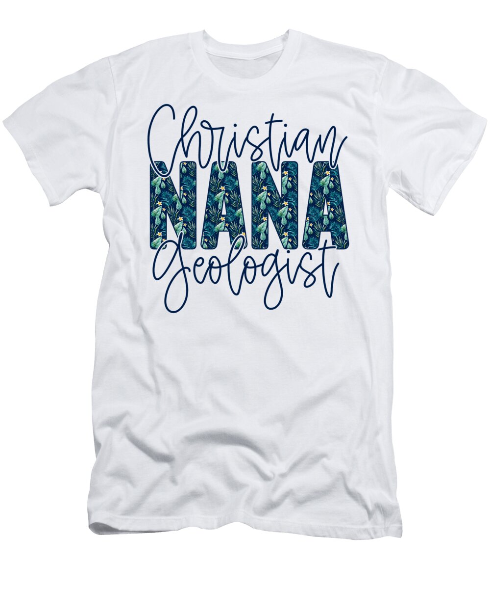 3 Christian Nana Artist Floral Mothers Day Deon Du Plessis Art T-Shirt