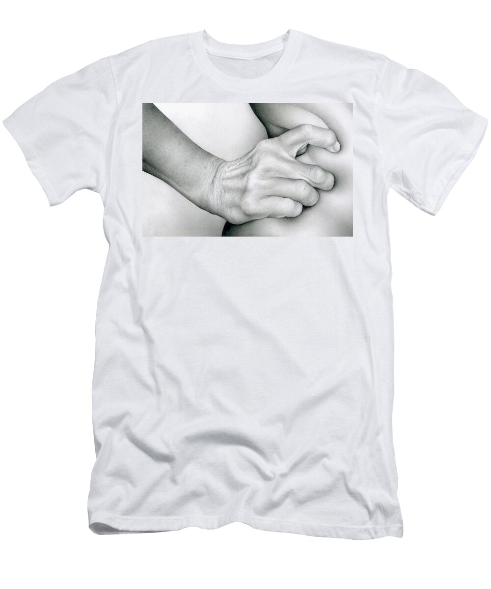 3 Close Up of Hand Squeezing Skin Ikon Ikon Images T-Shirt