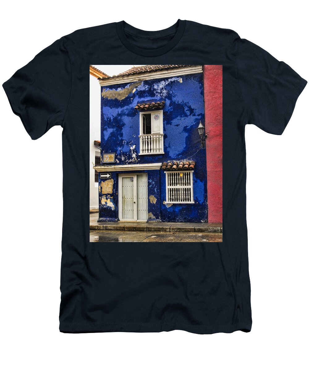 3 Colonial Buildings in Old Cartagena Colombia David Smith T-Shirt